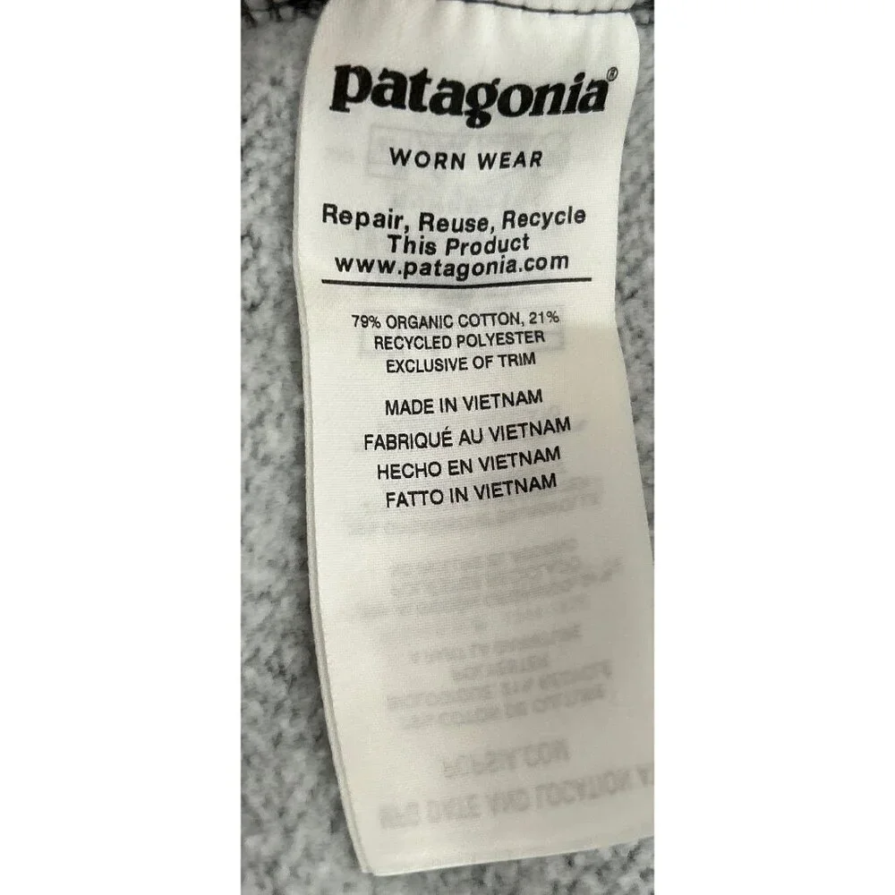 Patagonia Worn Wear Men's Organic Cotton Quilt Crewneck Sweatshirt